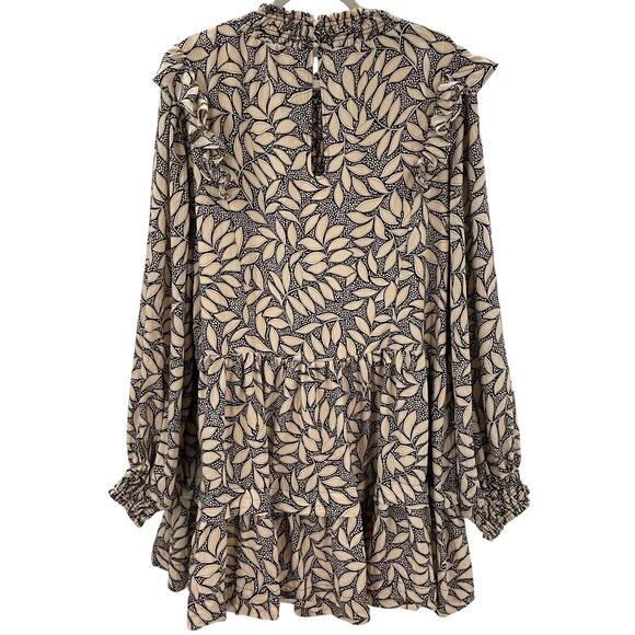 By Anthropologie Long Sleeve Printed Smocked Mini Dress 3X - Picture 14 of 14
